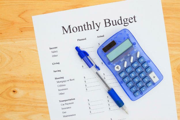 monthly budget